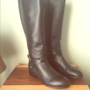 Ralph Lauren black leather riding boots